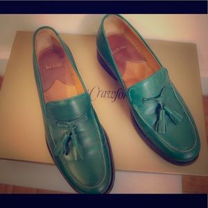 Paul Smith Green Leather Loafers